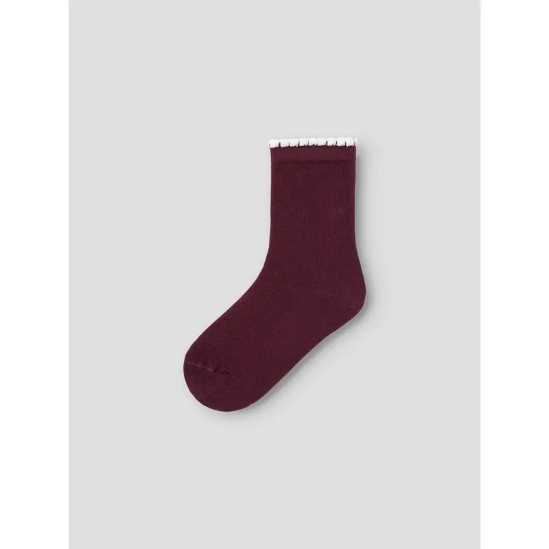 Name It Burgundy Nmfriva 3P Socks 2