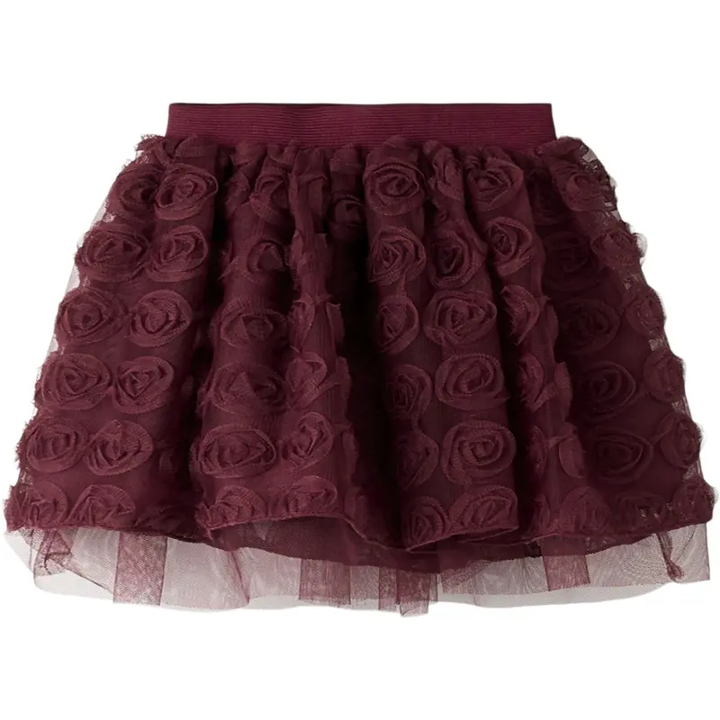 Name It Burgundy Nmfsykia Tulle Skirt 1