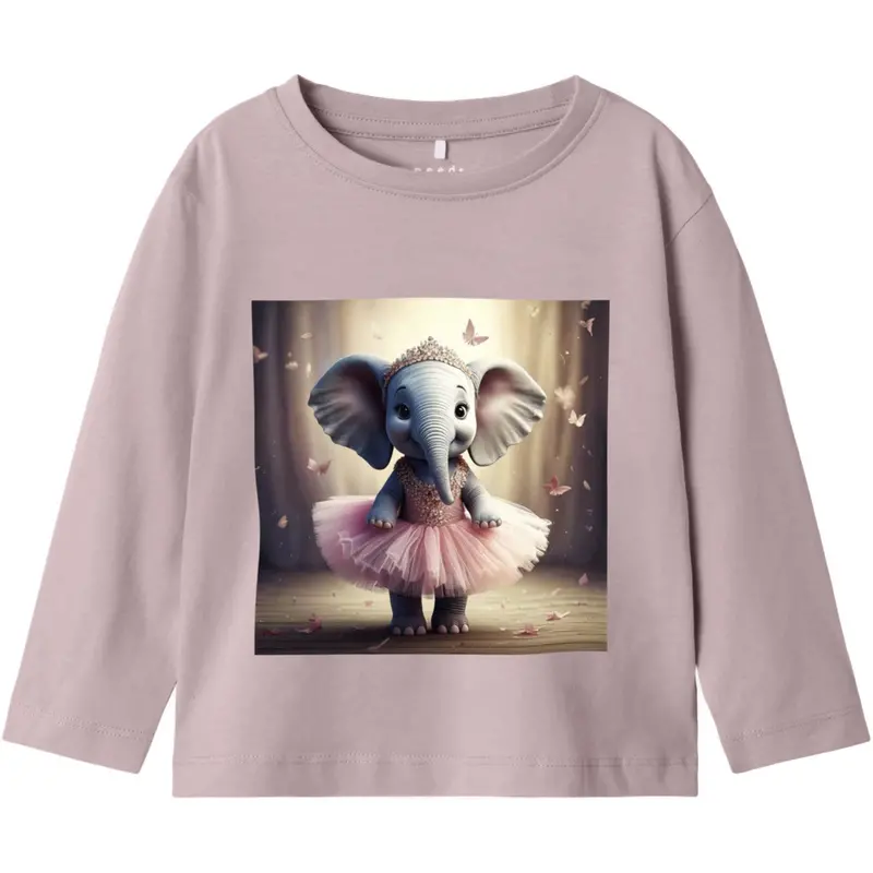 Name It Burnished Lilac Ballerina Elephant Nmfvotea Ls Nreg Top 1