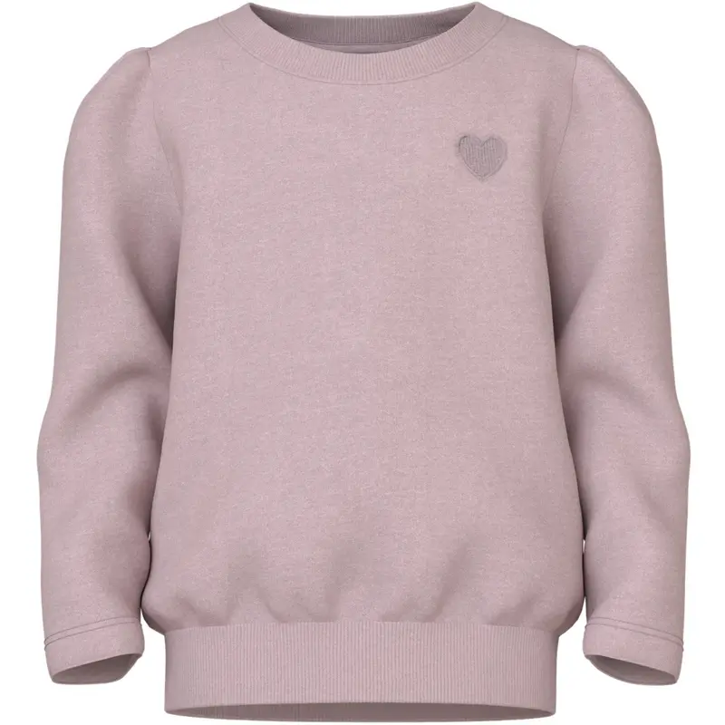 Name It Burnished Lilac Heart Embroidery Nmfvima Ls Nreg Sweat Bru 1