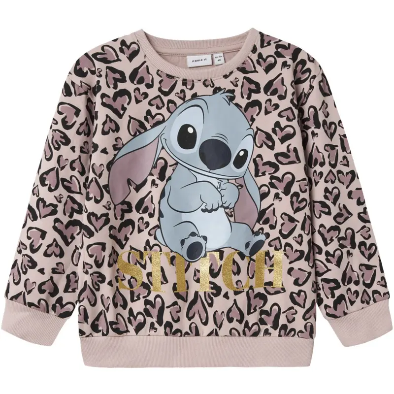 Name It Burnished Lilac Nmfjanni Stitch Nreg Sweat Unb Wdi 1