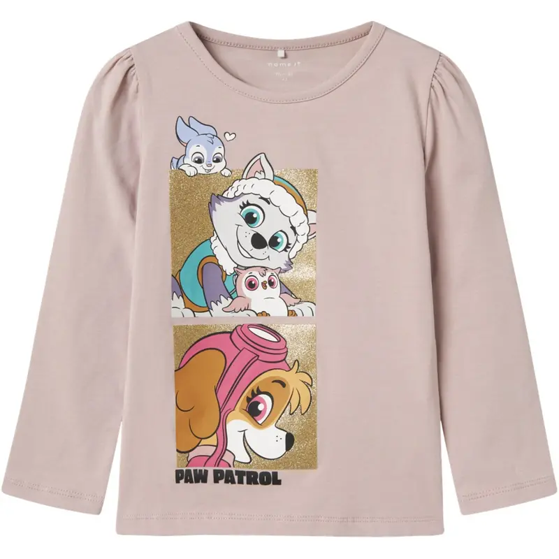 Name It Burnished Lilac Nmfjoana Paw Ls Top Box Noos Cplg 1