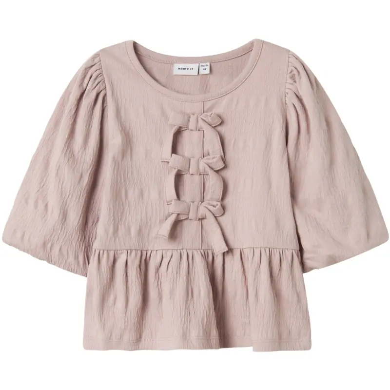 Name It Burnished Lilac Nmfkesia 3/4 Sleeve Top 1