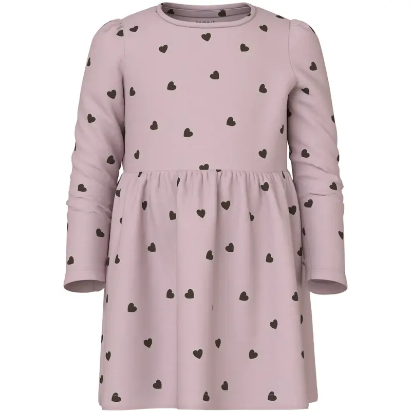 Name It Burnished Lilac Nmfkheart Ls Dress 1