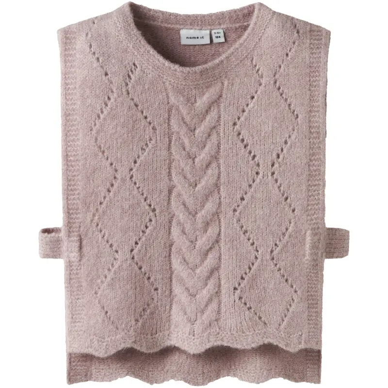 Name It Burnished Lilac Nmflea Knit Vest 1