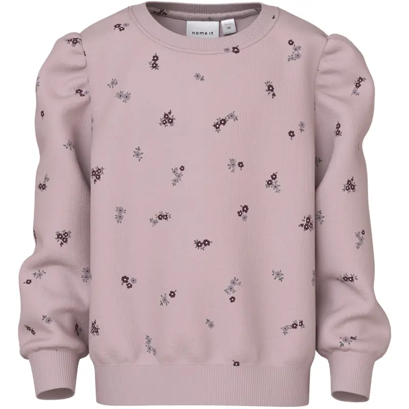 Name It Burnished Lilac Nmflower Ls Sweat Bru 1