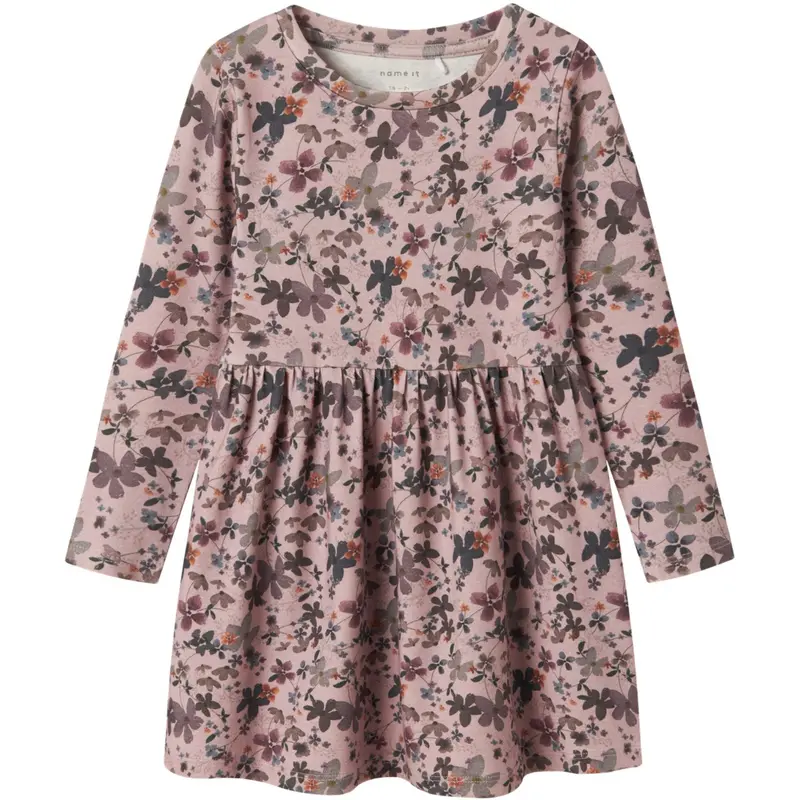 Name It Burnished Lilac Nmfnaline Ls Dress 1