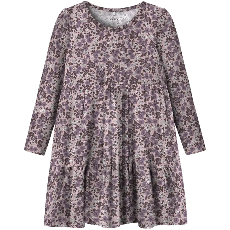 Name It Burnished Lilac Nmfoalia Ls Dress 1