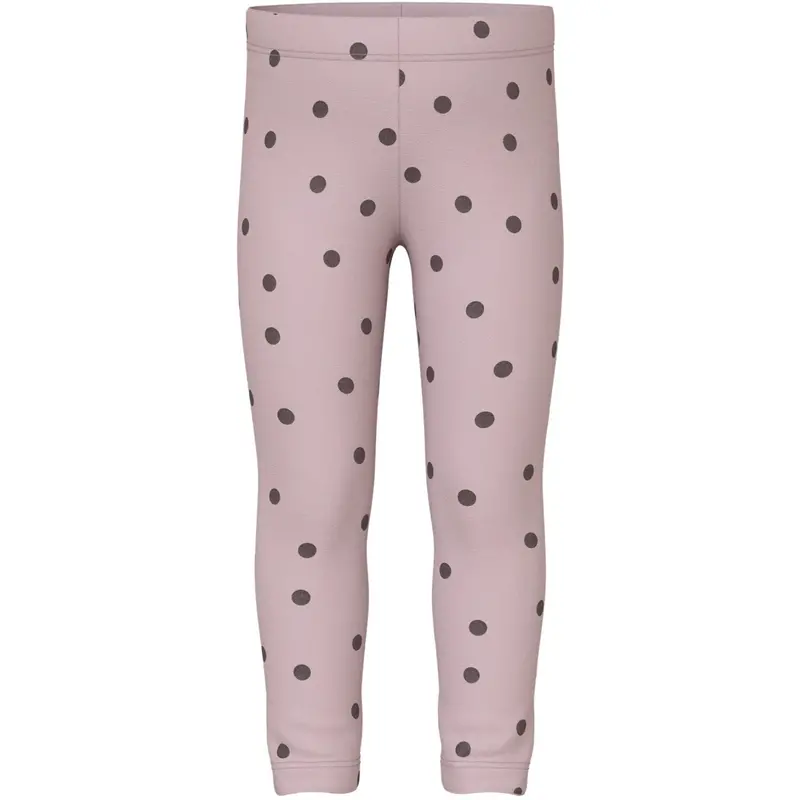 Name It Burnished Lilac Peppercorn Dot Nmfvivian Glitter Leggings 1