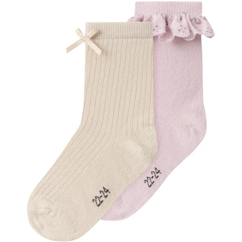 Name It Burnished Lilac Peyote Nmfkenna 2P Socks 1