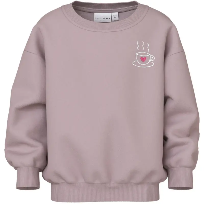 Name It Burnished Lilac Tea Cup Nmfvallene Ls Rlx Sweat Unb 1