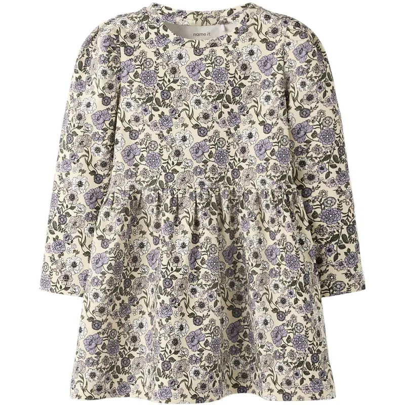 Name It Buttercream Big Flower Nmfnikala Ls Dress Box Lnoos 1