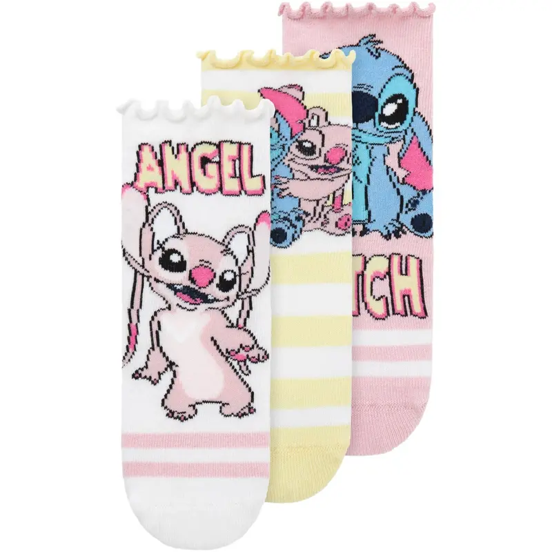 Name It Cameo Pink Asara Stitch 3-Pack Socks 1