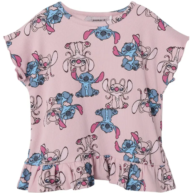 Name It Cameo Pink Asbina Stitch Regular Top 1