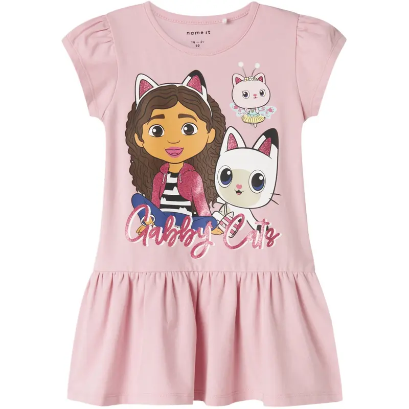 Name It Cameo Pink Malla Gabby's Dollhouse Dress 1