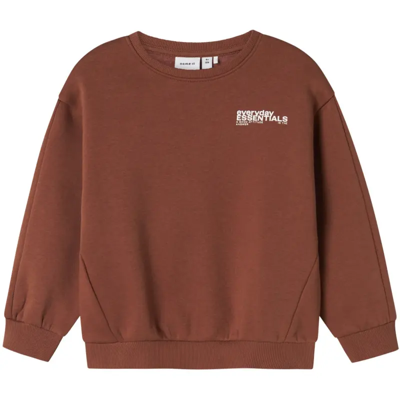 Name It Carob Brown Nmmokian Ls Rlx Swe Bru Bf 1