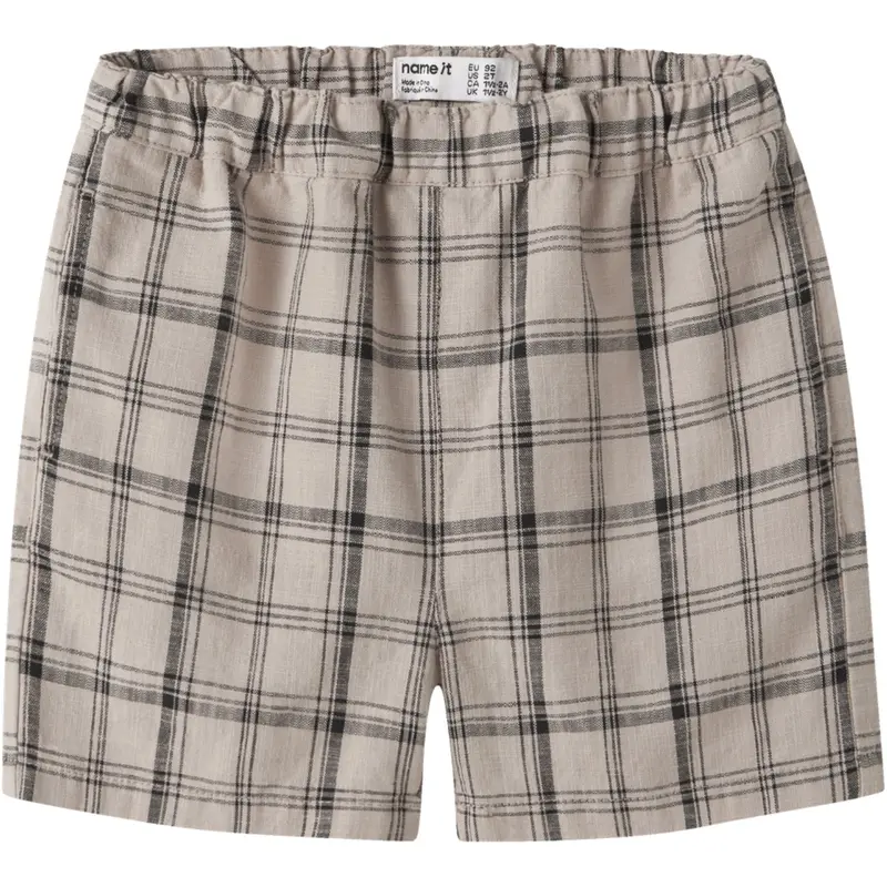 Name It Chateau Gray Check Nmmhowie Nreg Shorts Box 1