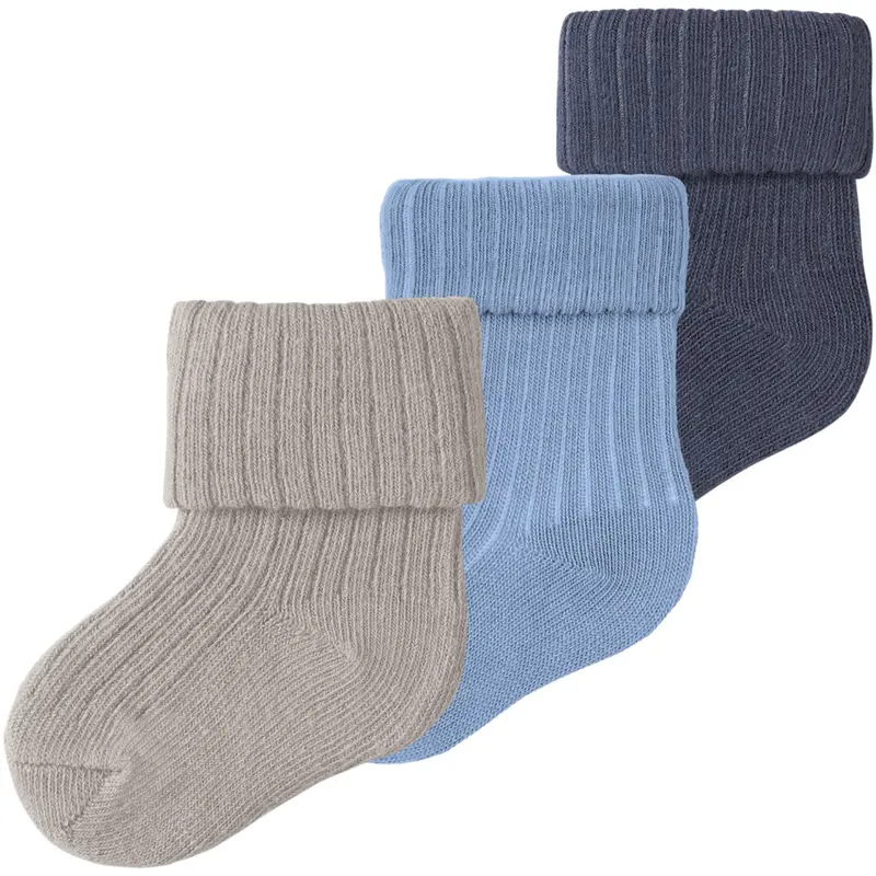 Name It Chateau Gray Nbmnobbu 3P Socks 1
