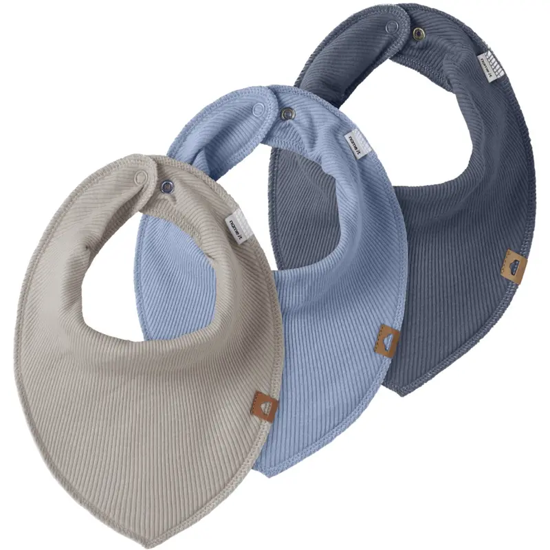Name It Chateau Gray Nbmyasim 3P Rib Scarf Bib 1