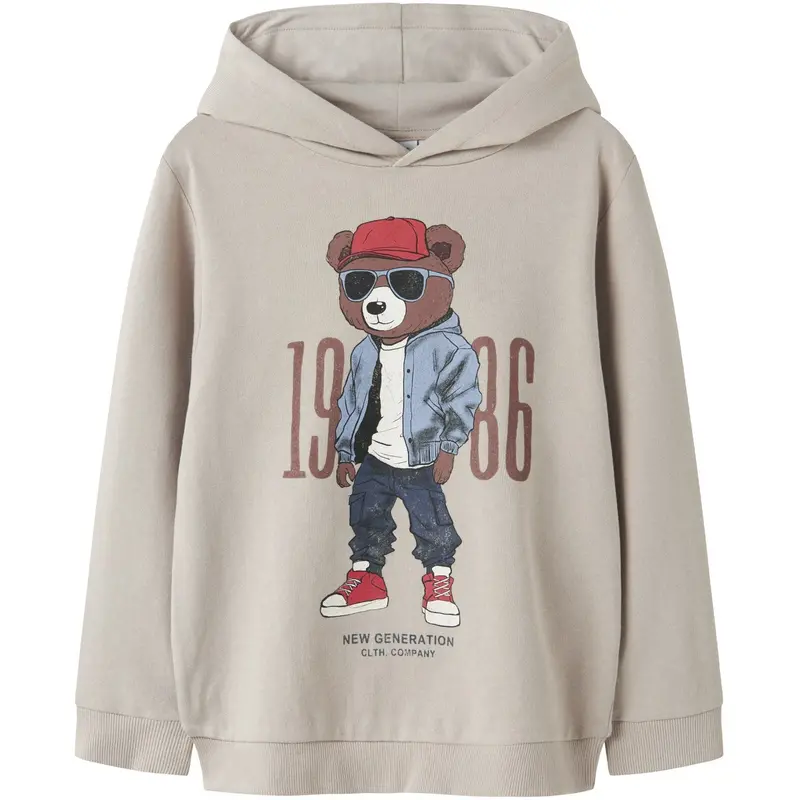 Name It Chateau Gray Nkmdobs Ls Nreg Sweat Wh Unb Box 1