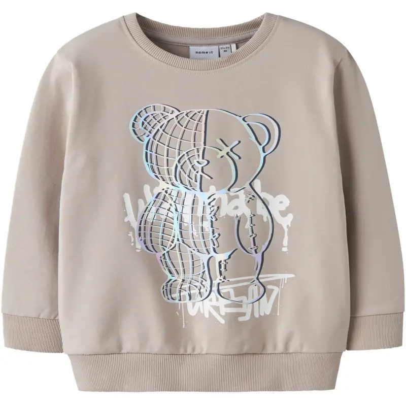 Name It Chateau Gray Nmmdonvu Ls Nreg Sweat Box Unb 1