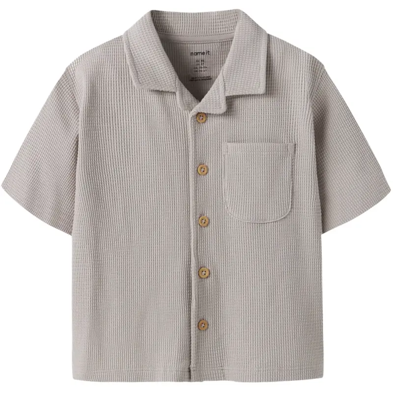 Name It Chateau Gray Nmmharve Ss Nreg Shirt 1