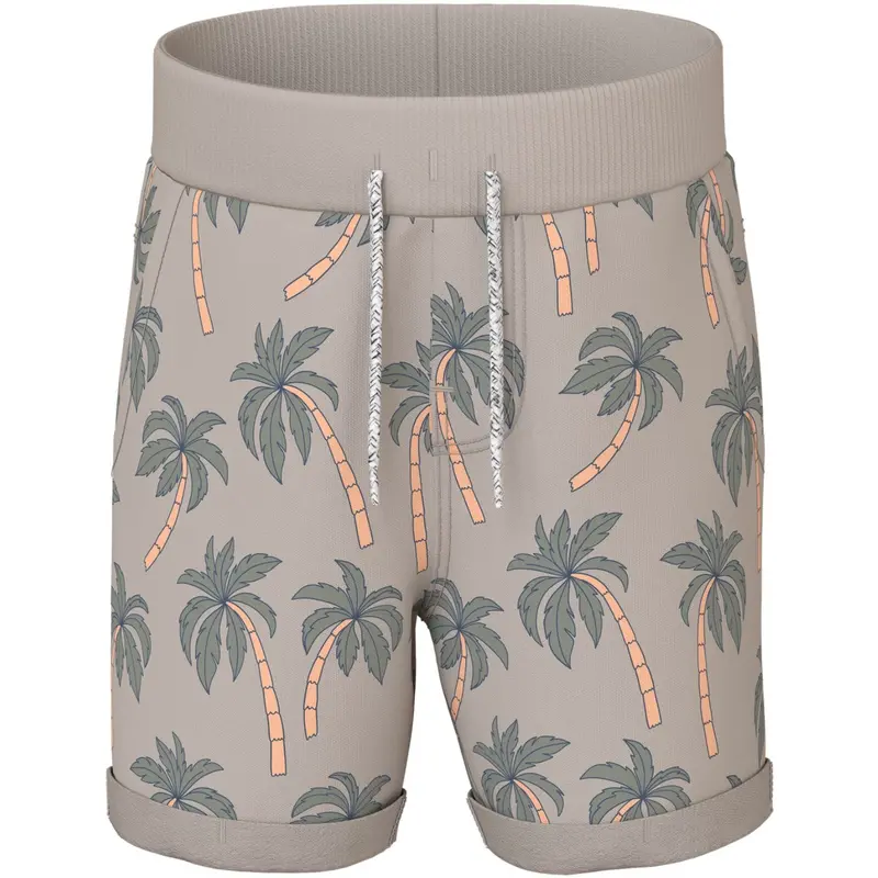 Name It Chateau Gray Palms Nmmvermo Aop Long Swe Shorts Unb 1