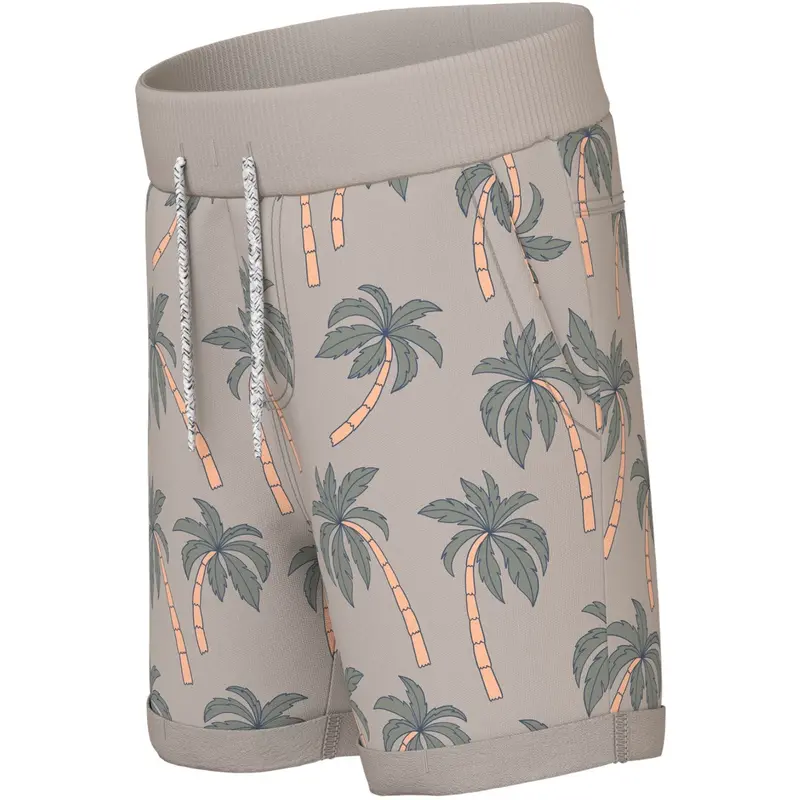 Name It Chateau Gray Palms Nmmvermo Aop Long Swe Shorts Unb 2