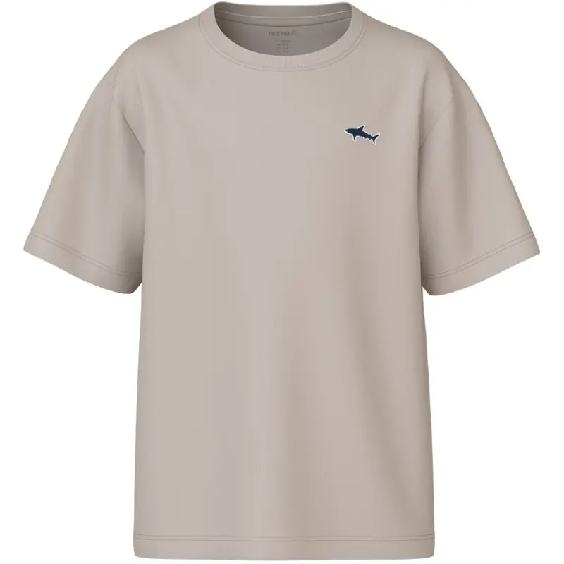 Name It Chateau Gray Shark Embroidery Nkmvimpel Ss Nreg Top 1