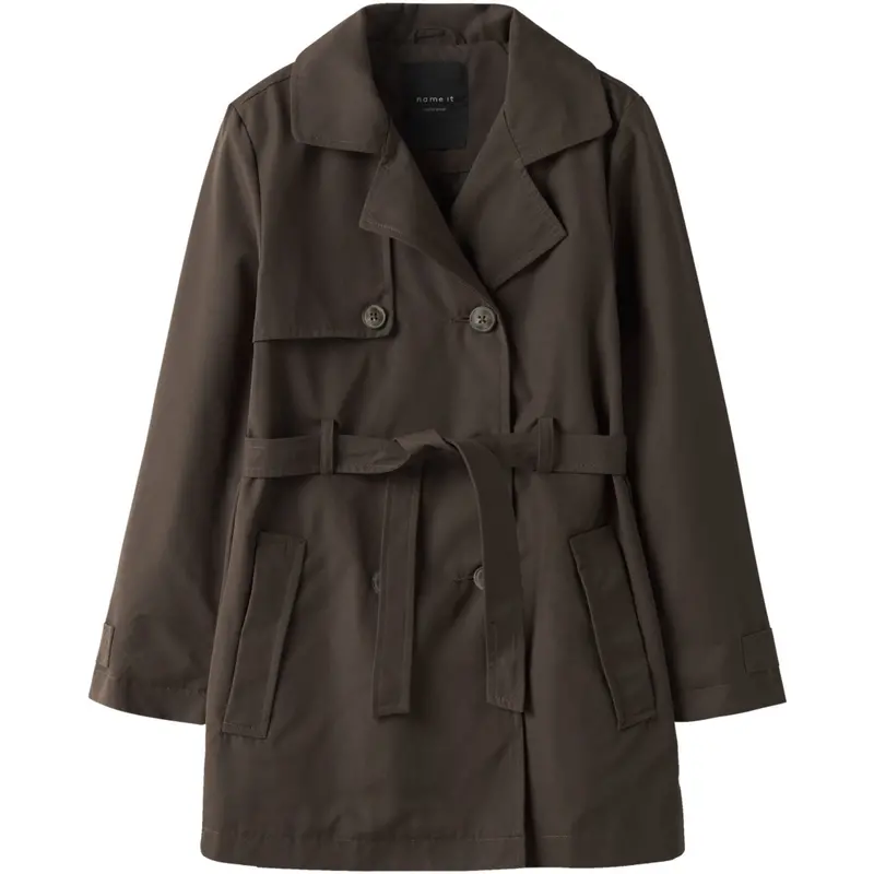Name It Chocolate Brown Nkfmadelin Trench Coat Noos 1