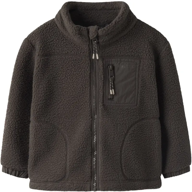 Name It Chocolate Brown Nmmmiller Sherpa Jacket 1