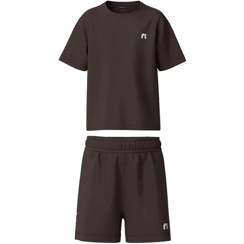 Name It Chocolate Martini Nkndemu Ss Nreg Shorts Set 1