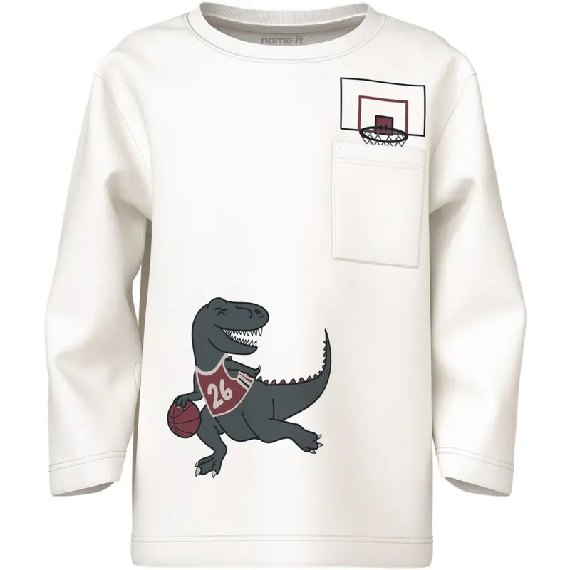Name It Cloud Dancer Dino Basket Nmmvilian Ls Nreg Top 1