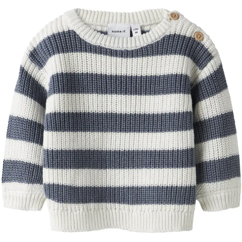 Name It Cloud Dancer Flintstone Nbmolfert Ls Knit 1