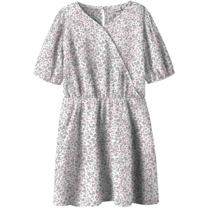 Name It Cloud Dancer Nkffany Ss Wrap Dress Pb 1