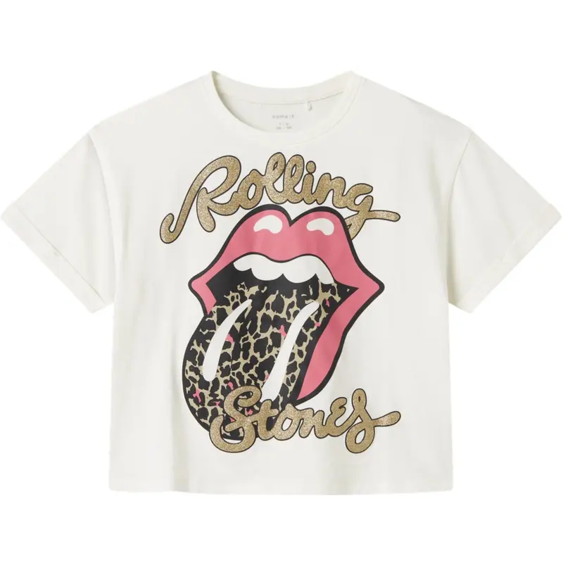 Name It Cloud Dancer Nkffarda Rollingstones Ss Nreg Top Unv 1