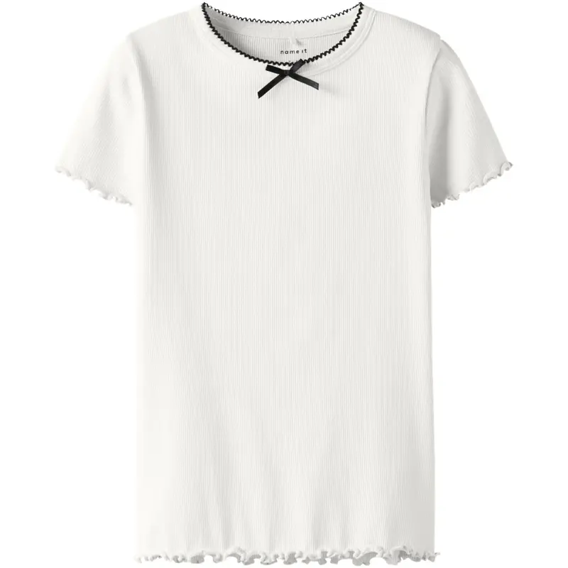Name It Cloud Dancer Nkffiona Ss Slim Top Pb 1