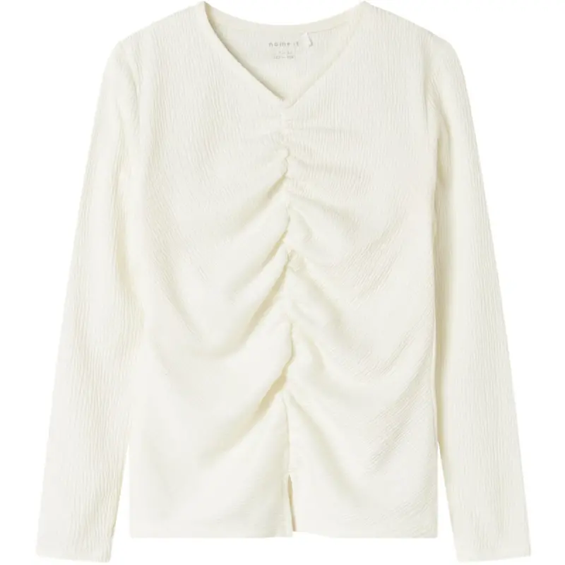 Name It Cloud Dancer Nkfodny Ls Slim Top 1