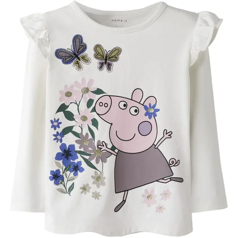Name It Cloud Dancer Nmfanna Peppa Ls Top Box Cplg 1