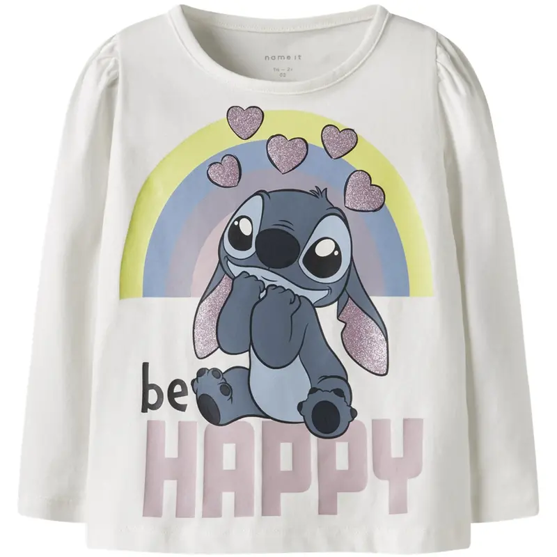 Name It Cloud Dancer Nmfdiana Stitch Ls Top Box Noos Wdi 1