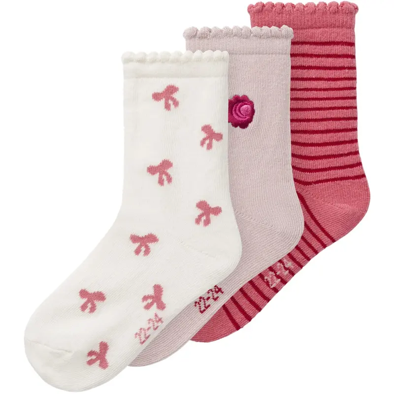 Name It Cloud Dancer Nmfkimi 3P Socks 1