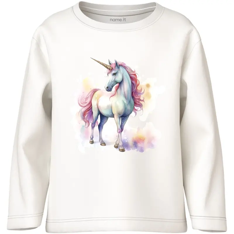 Name It Cloud Dancer Pink Unicorn Nmfvotea Ls Nreg Top 1