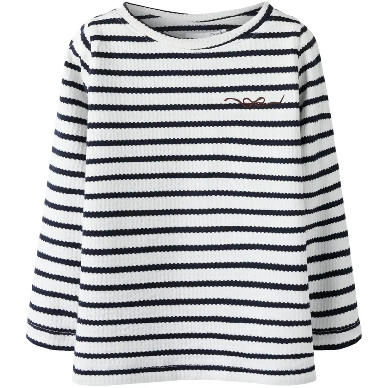 Name It Cloud Dancer Sky Captain Nmfkattie Ls Slim Top 1