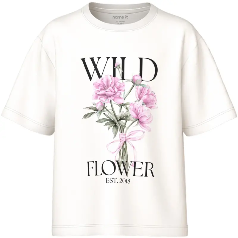 Name It Cloud Dancer Wild Flower Nkfvotea Ss Nreg Top 1