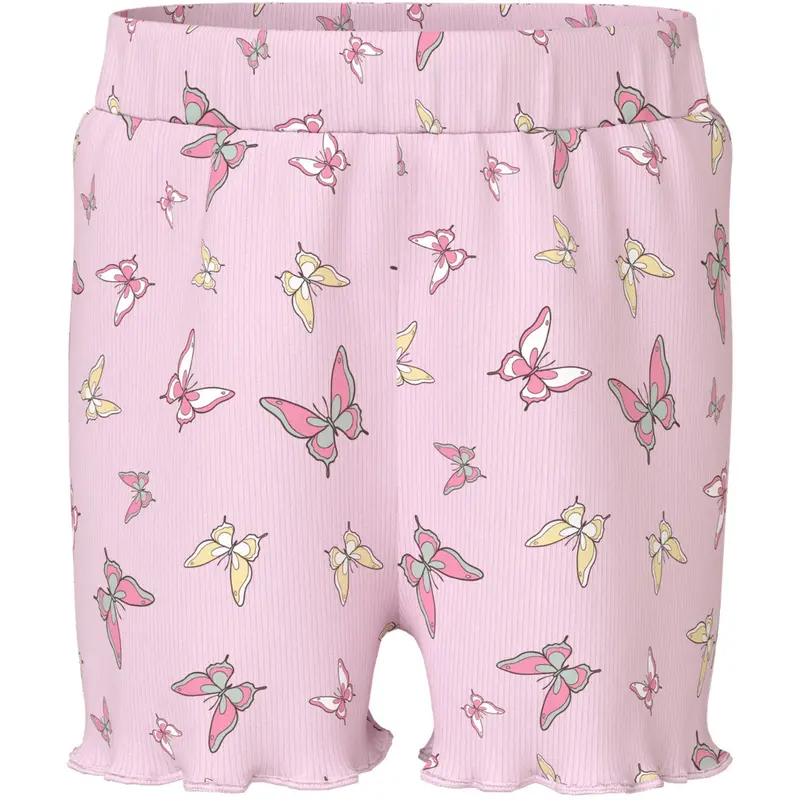 Name It Cradle Pink Butterflies Nmfvemma Aop Shorts 1