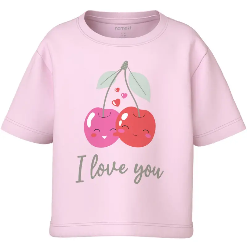 Name It Cradle Pink Cherry Love Nmfvilinse Ss Nreg Short Top 1