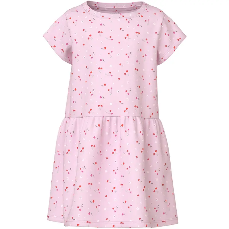 Name It Cradle Pink Heart Cherries Nmfvilinse Capsl Dress 1