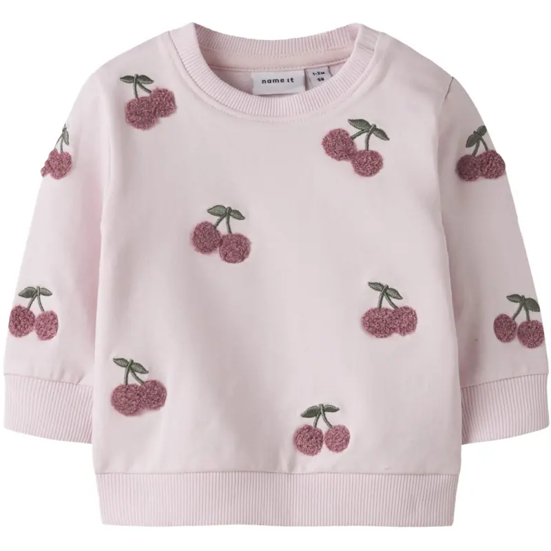 Name It Cradle Pink Nbffairy Ls Light Sweat Unb 1