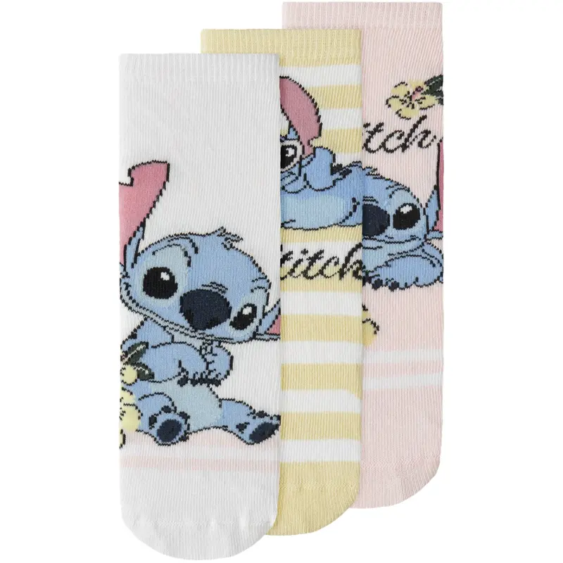 Name It Cradle Pink Nmfandi Stitch 3P Socks Wdi 1