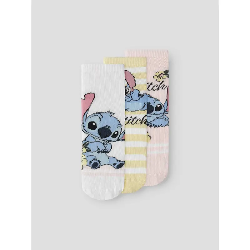 Name It Cradle Pink Nmfandi Stitch 3P Socks Wdi 4